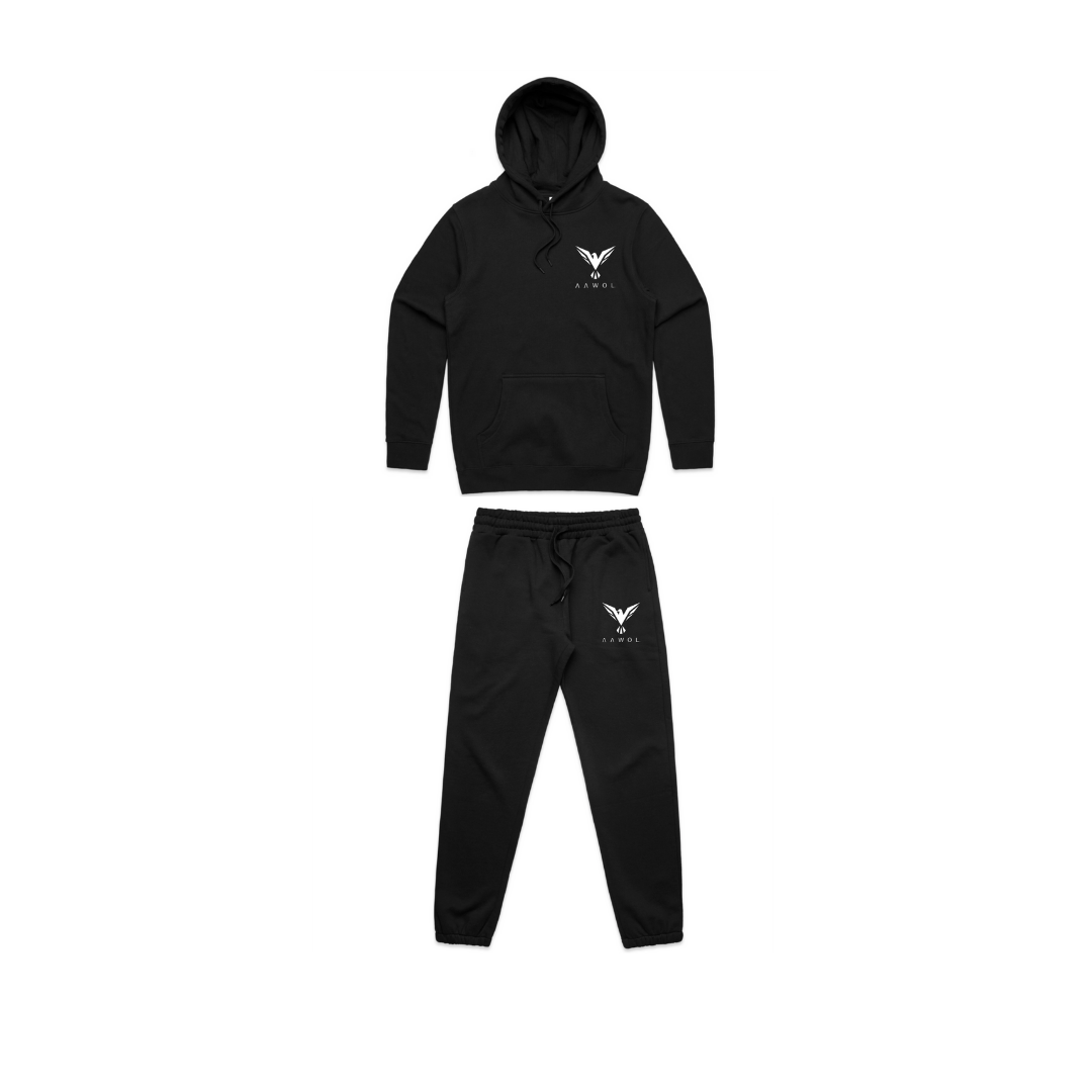 AAWOL Phoenix Patch Sweatsuit Set(Black)